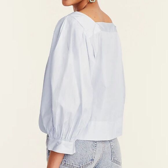 Thomas Mason® for J.Crew Square-neck Shirt - Picture 3 of 8